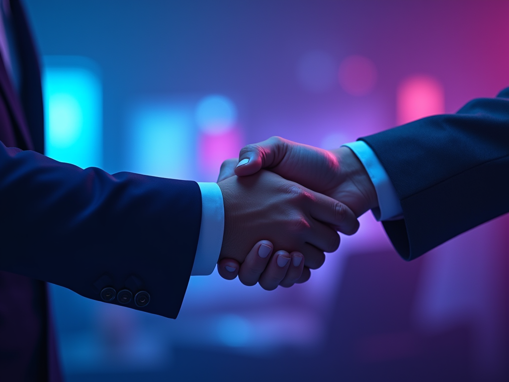 technical friend handshake